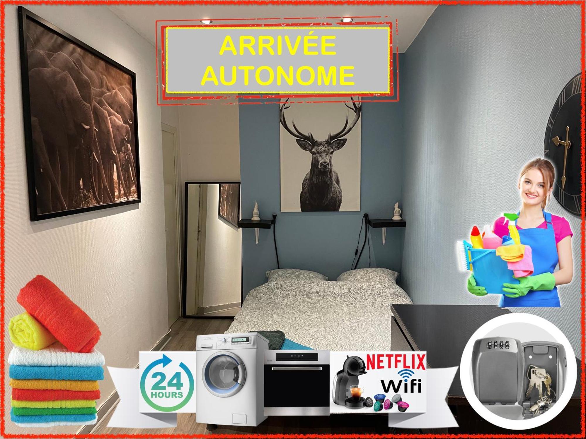 010 Chic & Cosy F1 29M2 Hypercentre Wifi Smart Tv Netflix Apartman Saint-Etienne  Kültér fotó